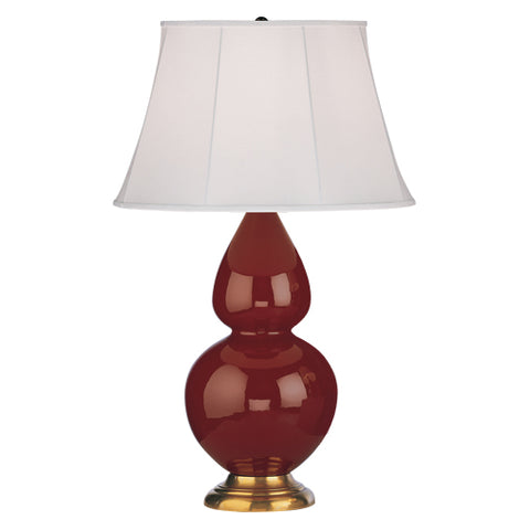 1667 Oxblood Double Gourd Table Lamp