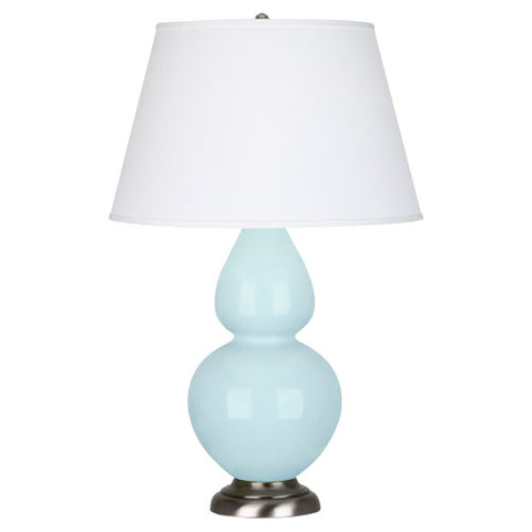 1676X Baby Blue Double Gourd Table Lamp