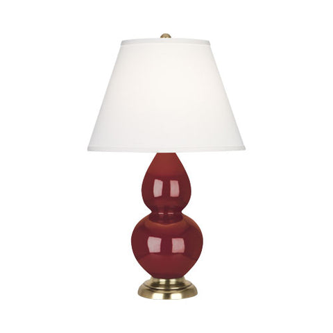 1687X Oxblood Small Double Gourd Accent Lamp
