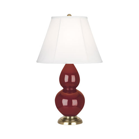 1687 Oxblood Small Double Gourd Accent Lamp
