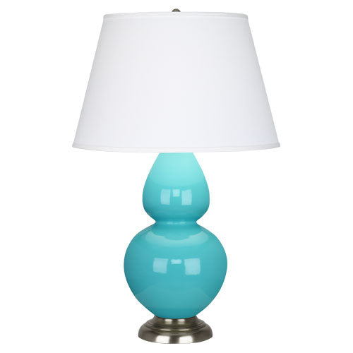 1741X Egg Blue Double Gourd Table Lamp