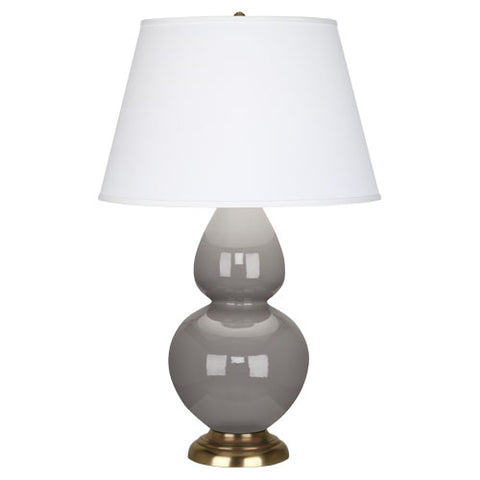1748X Smokey Taupe Double Gourd Table Lamp
