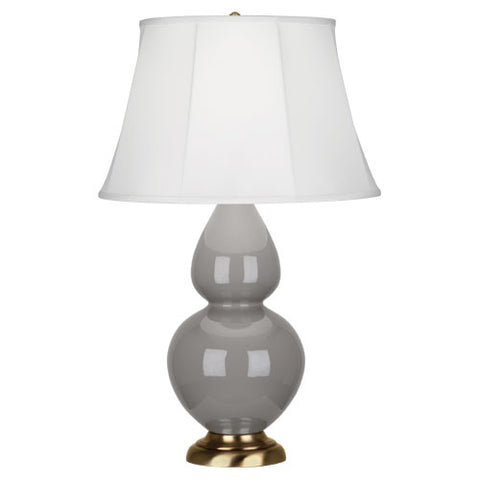 1748 Smokey Taupe Double Gourd Table Lamp