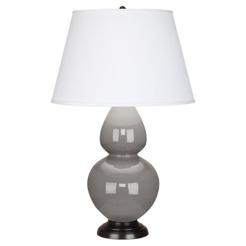 1749X Smokey Taupe Double Gourd Table Lamp