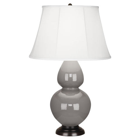 1749 Smokey Taupe Double Gourd Table Lamp