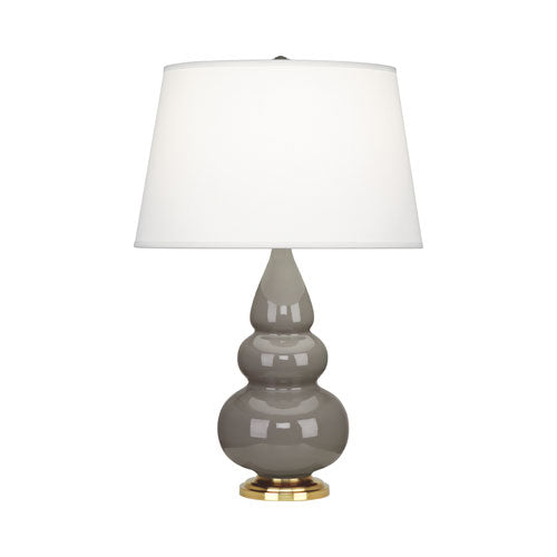 249X Smokey Taupe Small Triple Gourd Accent Lamp