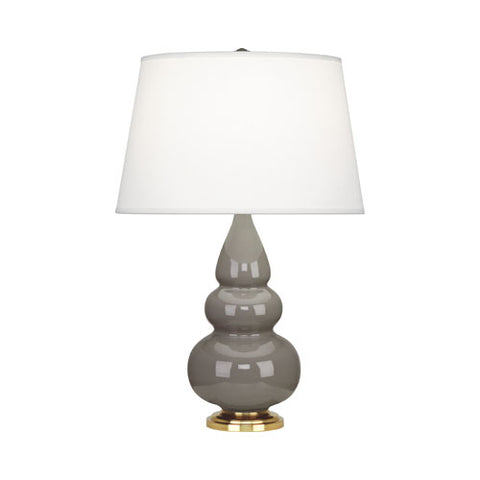 249X Smokey Taupe Small Triple Gourd Accent Lamp