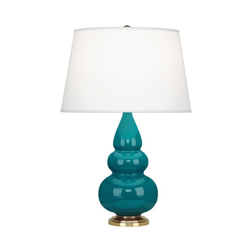 253X Peacock Small Triple Gourd Accent Lamp
