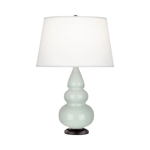 257X Celadon Small Triple Gourd Accent Lamp
