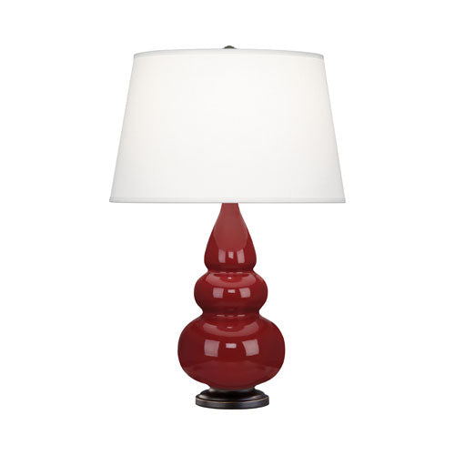 265X Oxblood Small Triple Gourd Accent Lamp