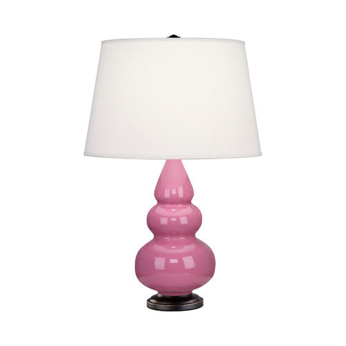 268X Schiaparelli Pink Small Triple Gourd Accent Lamp