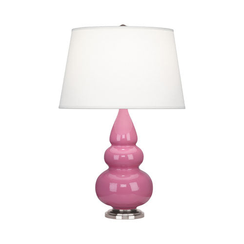 288X Schiaparelli Pink Small Triple Gourd Accent Lamp