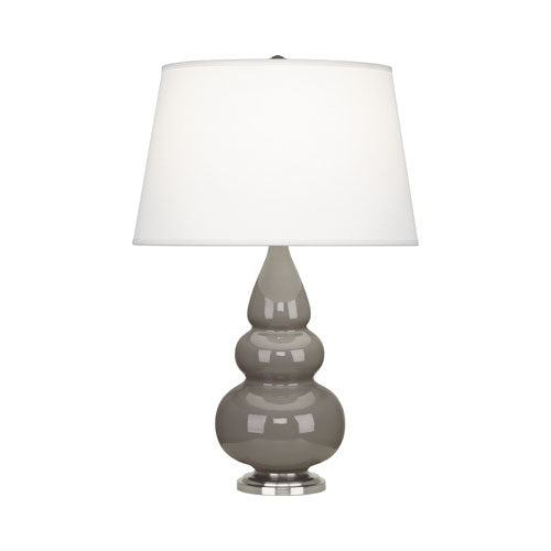 289X Smokey Taupe Small Triple Gourd Accent Lamp