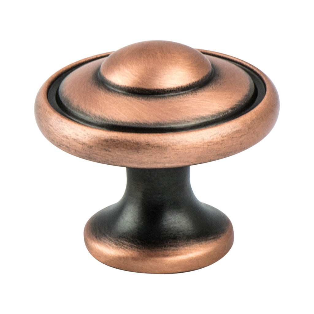 Euro Traditions Brushed Antique Copper Knob