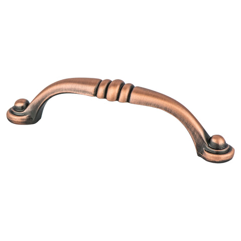 Euro Traditions 96mm CC Brushed Antique Copper Pull