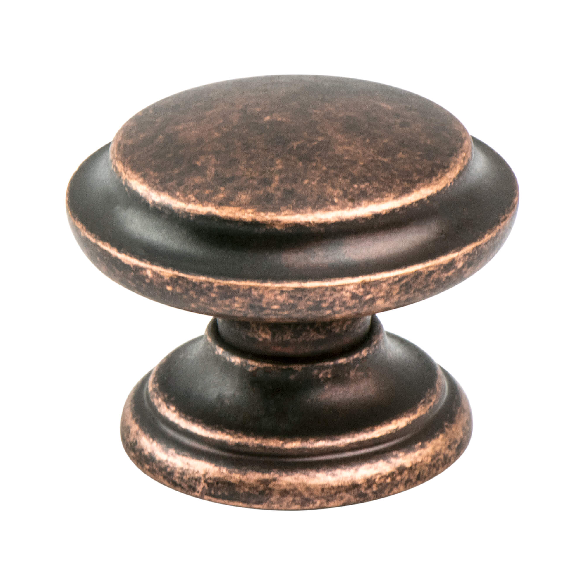 Euro Rustica Rustic Copper Ringed Knob