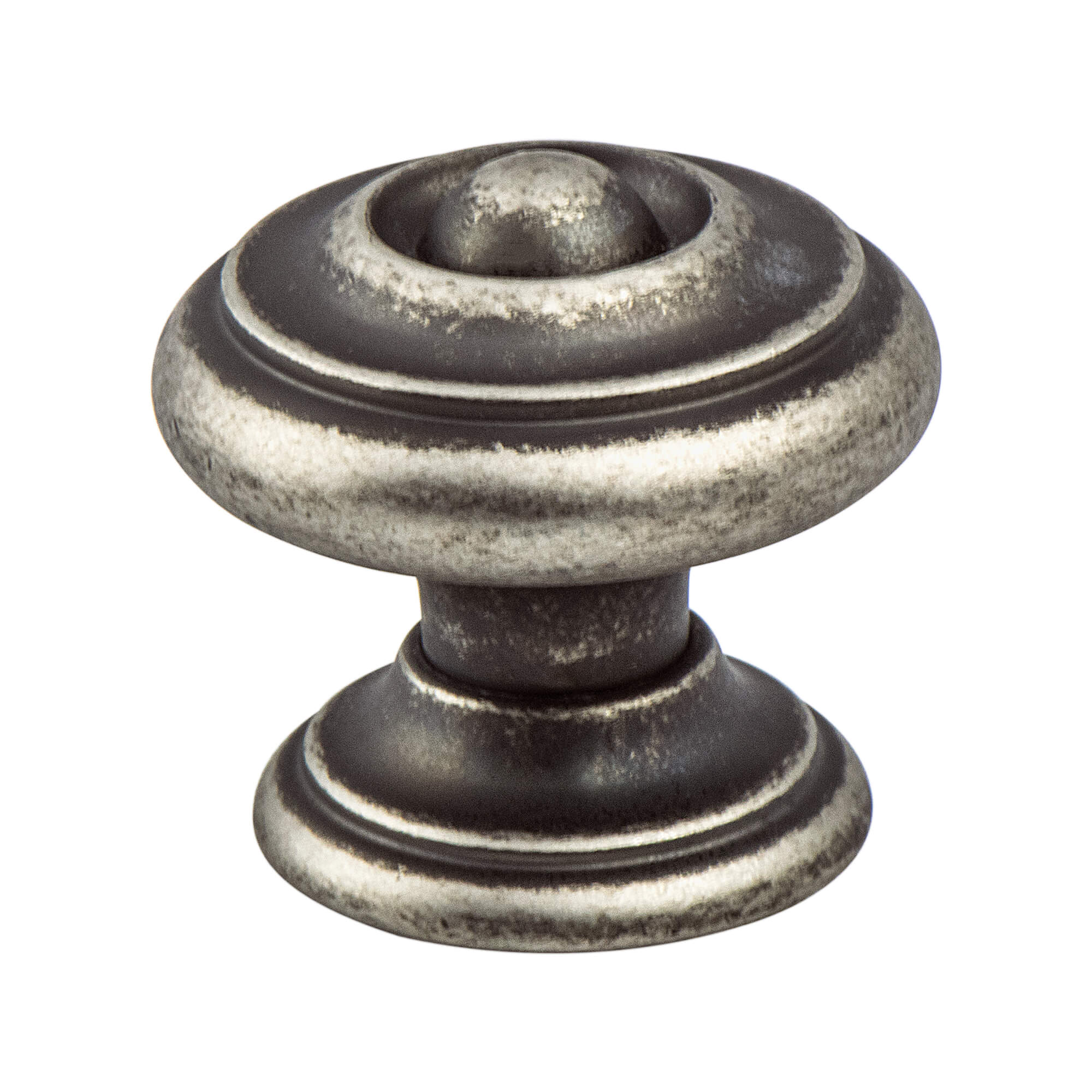 Euro Rustica Rustic Nickel Center Detail Knob