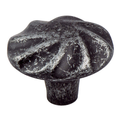 Rhapsody Weathered Iron Spiral Knob - This knob has a tooth on the bottom.