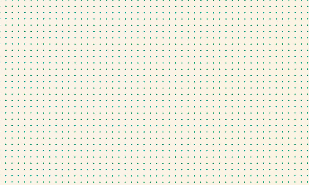 31000 Le Corbusier Dots - Ivory / Green