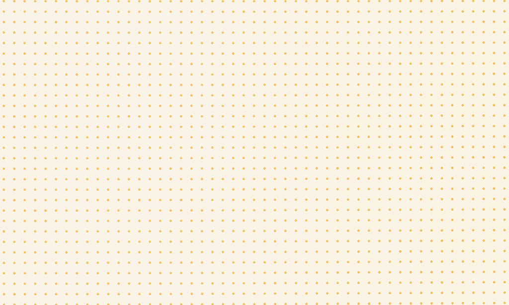 31003 Le Corbusier Dots - Crème / Mustard