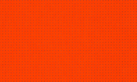 31025 Le Corbusier Dots - Orange / Brown