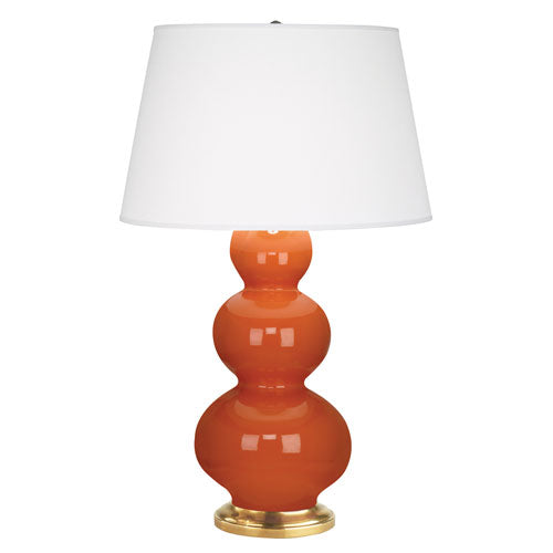 312X Pumpkin Triple Gourd Table Lamp