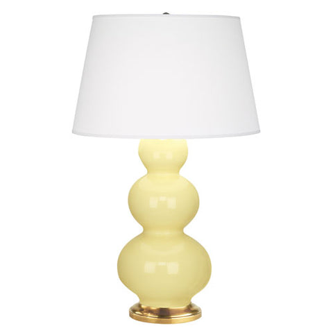 317X Butter Triple Gourd Table Lamp