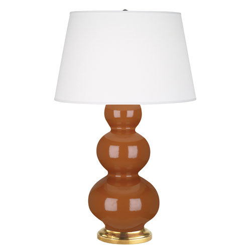 325X Cinnamon Triple Gourd Table Lamp