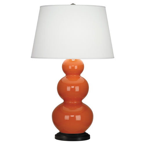 332X Pumpkin Triple Gourd Table Lamp