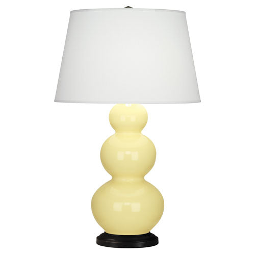 337X Butter Triple Gourd Table Lamp