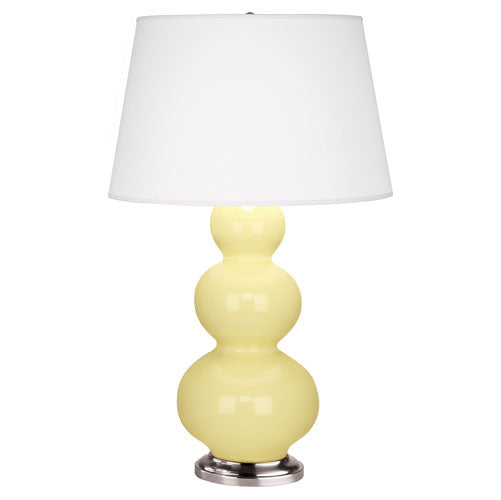 357X Butter Triple Gourd Table Lamp