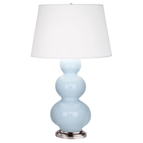 361X Baby Blue Triple Gourd Table Lamp