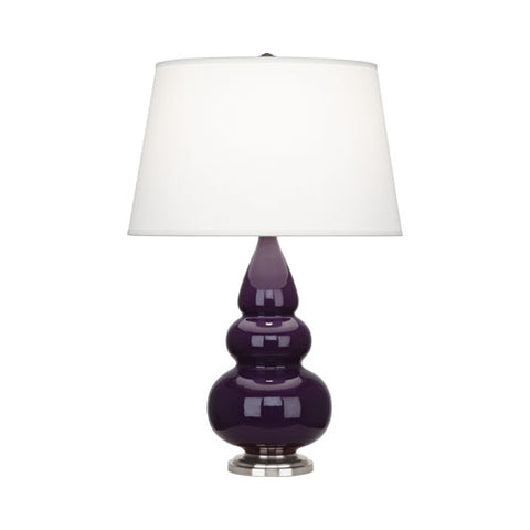 380X Amethyst Small Triple Gourd Accent Lamp