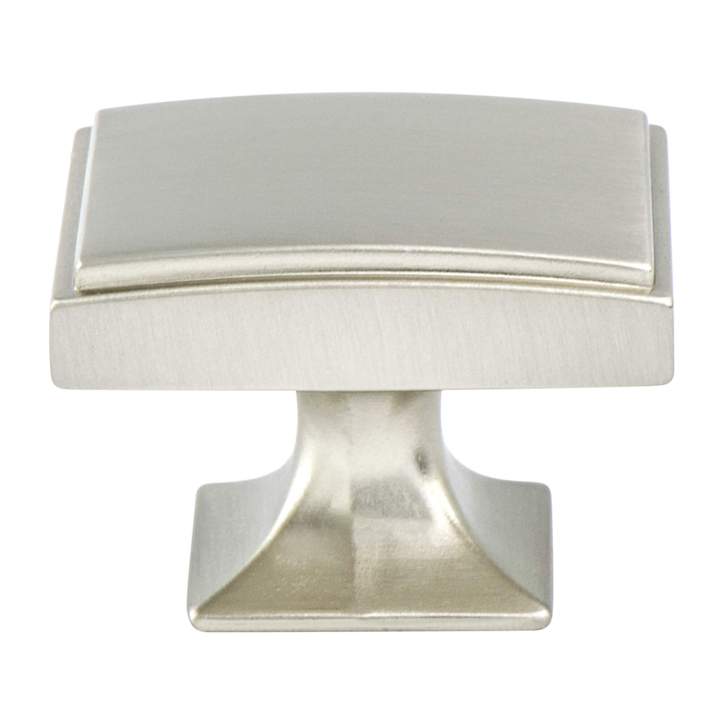 Hearthstone Brushed Nickel Knob - This knob has a tooth on the bottom.