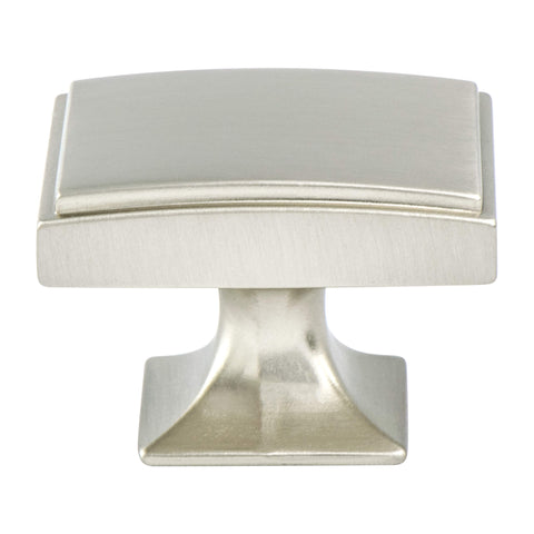 Hearthstone Brushed Nickel Knob - This knob has a tooth on the bottom.