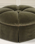 Channeled Round Ottoman