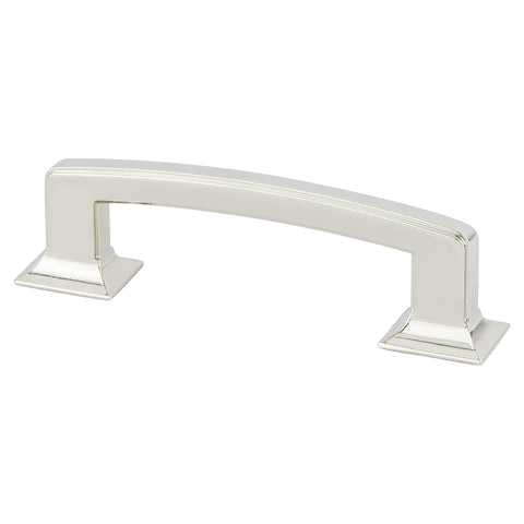 Designers Group Ten 96mm CC Polished Nickel Hearthstone Pull