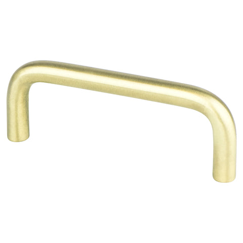 Advantage Wire Pulls 3 inch CC Satin Brass Steel Pull