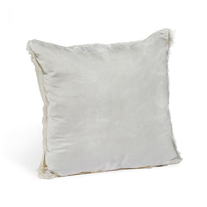 Goat Skin Square Pillow - Ivory