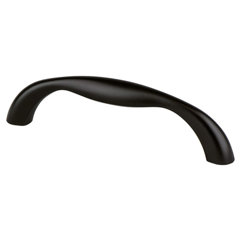 Valencia 96mm CC Matte Black Rounded Pull