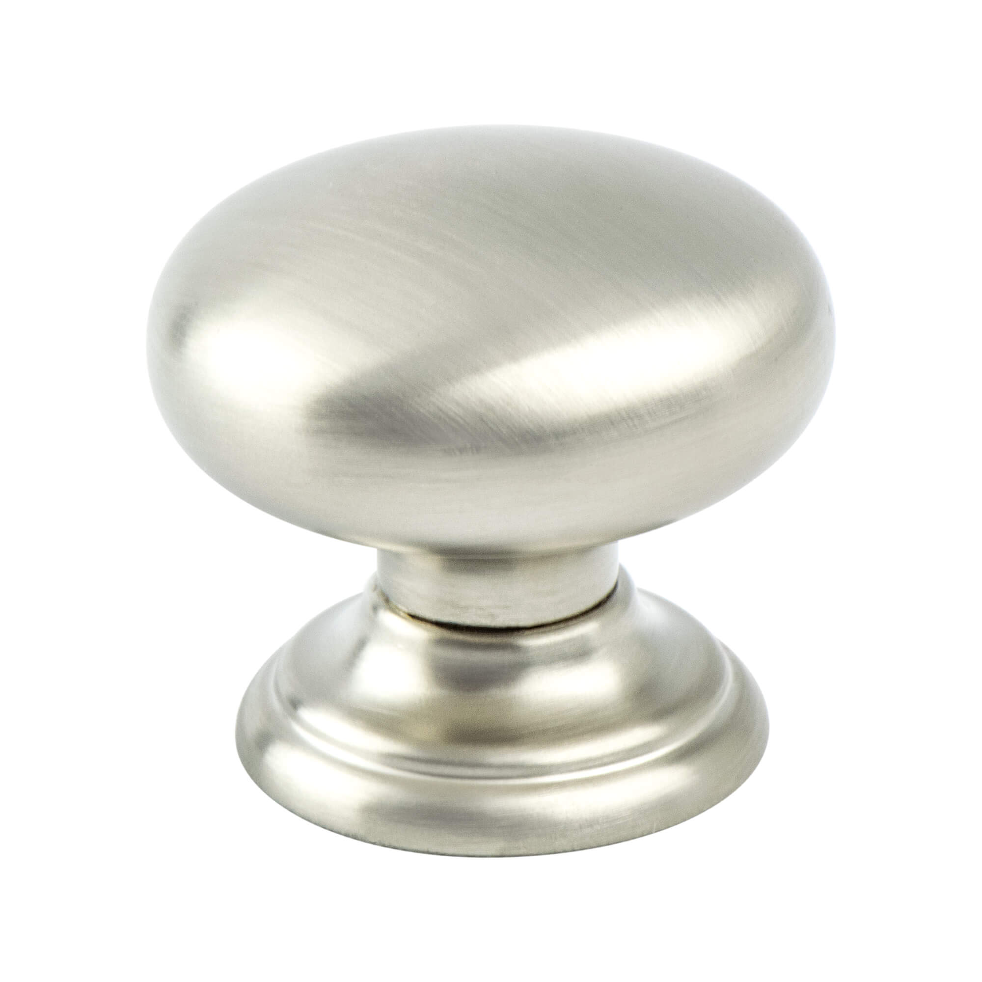 Euro Classica Brushed Nickel Round Knob