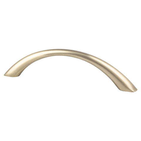 Contemporary Advantage Four 96mm CC Champagne Tapered Arch Pull