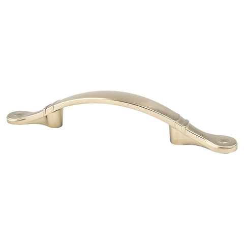 Traditional Advantage Four 3 inch CC Champagne Ringed Arch Pull
