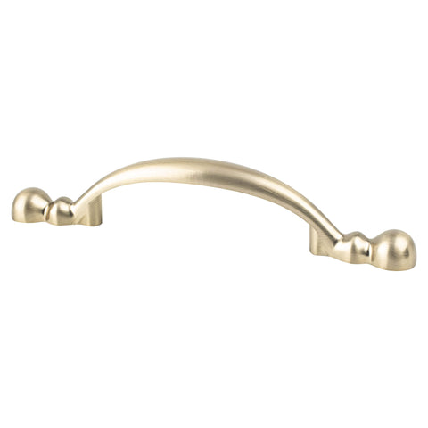 Traditional Advantage Four 3 inch CC Champagne Rounded End Pull