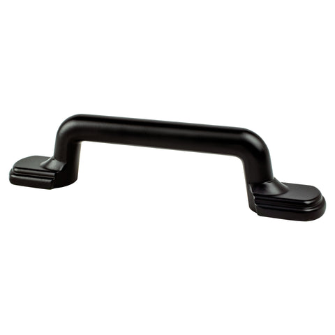 Traditional Advantage Two 3 inch CC Matte Black Rounded End Pull