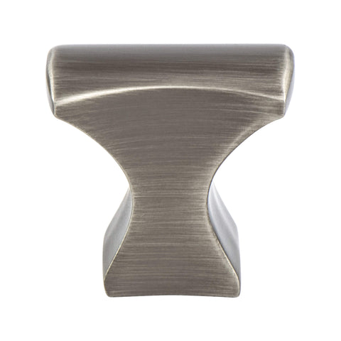 Aspire Brushed Tin Knob - This knob has a tooth on the bottom.