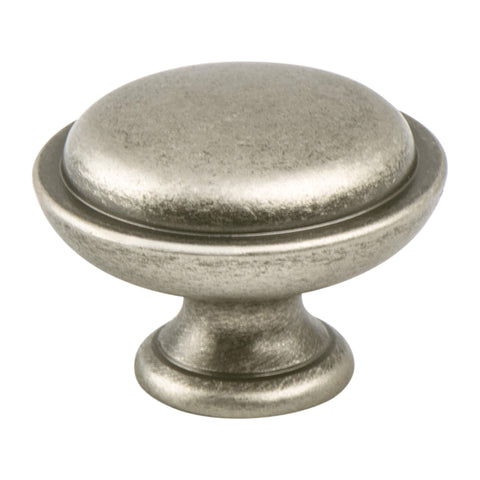 Traditional Advantage One Weathered Nickel Rimmed Knob