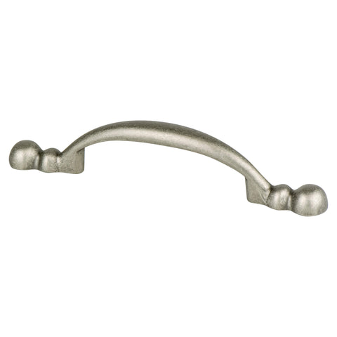 Traditional Advantage Four 3 inch CC Weathered Nickel Rounded End Pull