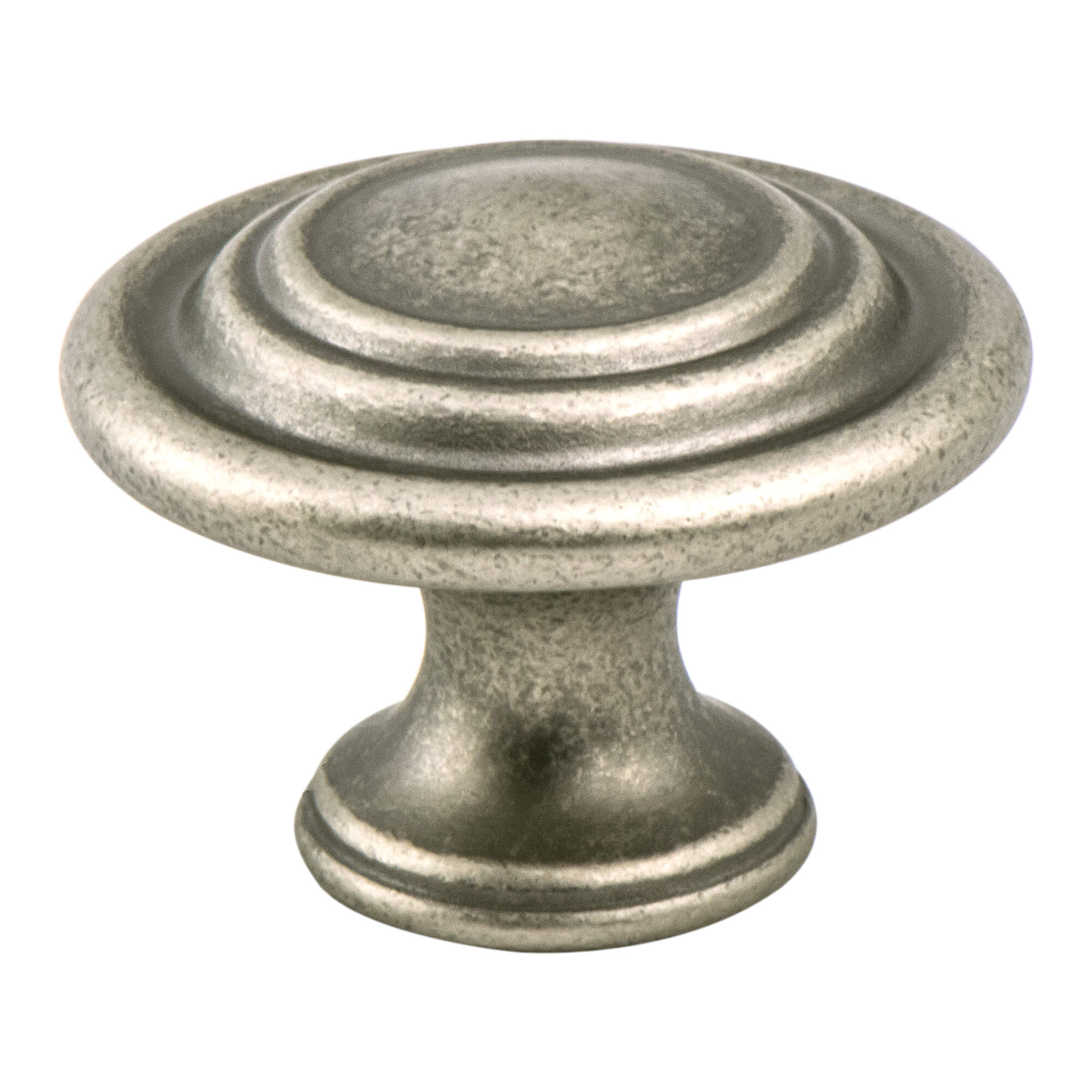 Traditional Advantage Four Weathered Nickel Ringed Knob