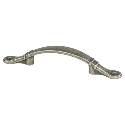 Traditional Advantage Four 3 inch CC Weathered Nickel Ringed Arch Pull